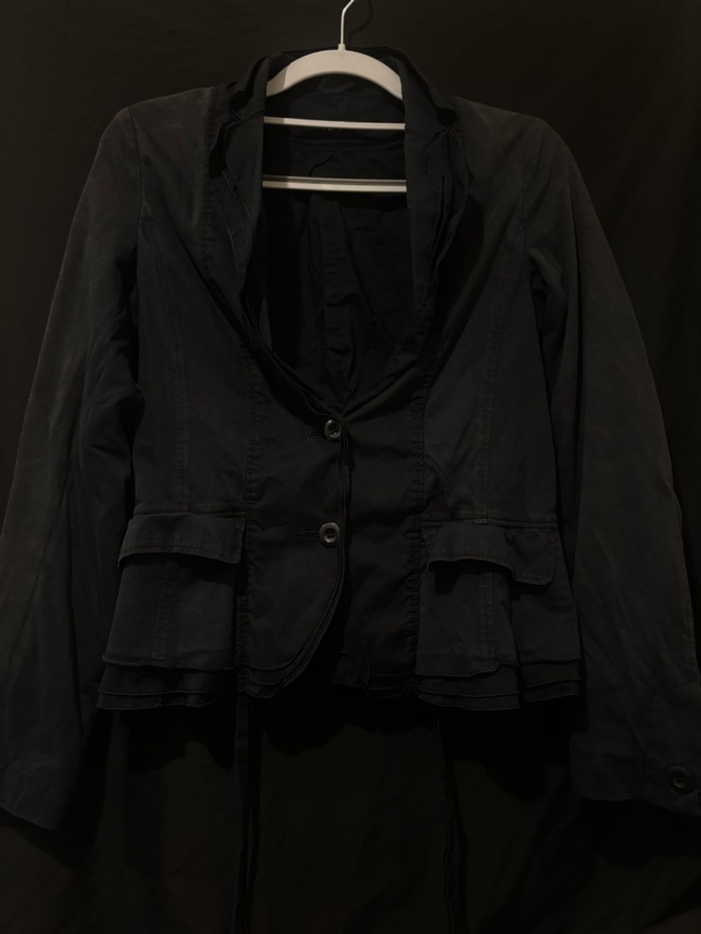 Atsuro Tayama Ruffle Button Up Jacket
